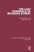 Cover-Bild zum Titel 'The Last Chronicle of Bouverie Street' von 'George Glenton, William Pattinson'