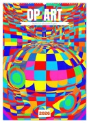 Cover-Bild zum Titel 'OP Art Nichts für schwache Augen (Wandkalender 2026 DIN A2 hoch), CALVENDO Monatskalender' von 'Martina Marten'