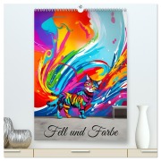 Cover-Bild zum Titel 'Fell und Farbe (hochwertiger Premium Wandkalender 2026 DIN A2 hoch), Kunstdruck in Hochglanz' von 'Andreas Vogler'