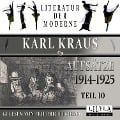 Cover-Bild zum Titel 'Aufsätze 1914-1925 - Teil 10' von 'Karl Kraus'