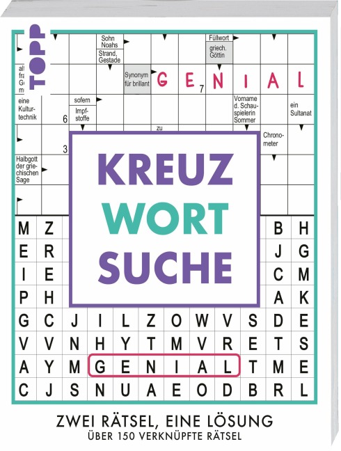 Kreuzwortsuche - 160 verknüpfte Rätsel: Zwei Rätsel, eine Antwort - Frechverlag