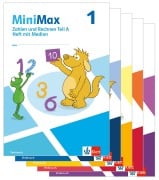 Cover-Bild zum Titel 'MiniMax 1. Paket Themenhefte mit Medien (5 Hefte: Zahlen und Rechnen A & B, Größen und Sachrechnen, Geometrie, Teste-dich-selbst, Beilage) - Verbrauch Klasse 1' von ''