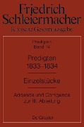 Friedrich Schleiermacher: Kritische Gesamtausgabe. Predigten 1833-1834 - 