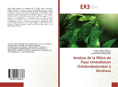 Analyse de la filière de Piper Umbellatum (Tshilombolombo) à Kinshasa - Apollinaire Biloso Moyene, Oliviers Kapalay Mulasa, Gérard Sankiana Malankanga