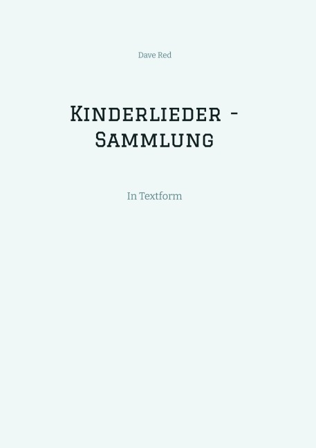 Kinderlieder - Sammlung - Dave Red
