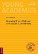 Cover-Bild zum Titel 'Balancing Unconstitutional Constitutional Amendments' von 'Gürkan Çapar'