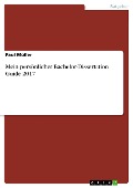 Mein persönlicher Bachelor-Dissertation Guide 2017 - Paul Müller