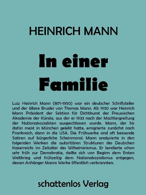 In einer Familie - Heinrich Mann