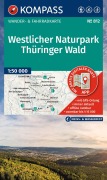 Cover-Bild zum Titel 'KOMPASS Wanderkarte 812 Westlicher Naturpark Thüringer Wald 1:50.000' von ''