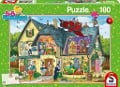 Cover-Bild zum Titel 'Bibi Blocksberg, Bei Blocksbergs ist was los! Puzzle100 Teile' von ''