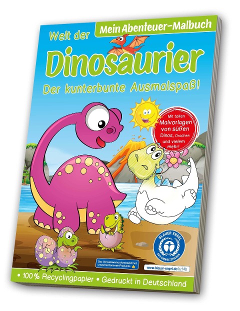 Malbuch Blauer Engel: Dinosaurier - 
