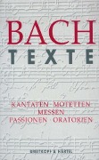 Cover-Bild zum Titel 'Bach Texte' von ''