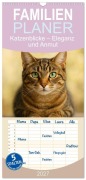 Cover-Bild zum Titel 'Familienplaner 2027 - Katzenblicke - Eleganz und Anmut mit 5 Spalten (Wandkalender, 21 x 45 cm) CALVENDO' von 'Rose El Rose'