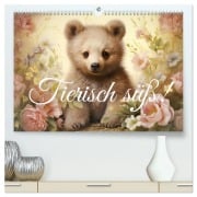 Cover-Bild zum Titel 'Tierisch süß! (hochwertiger Premium Wandkalender 2026 DIN A2 quer), Kunstdruck in Hochglanz' von 'Ally Bee'