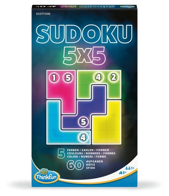 ThinkFun Sudoku 5x5 - Logikspiel ab 8 Jahre - 