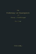 Cover-Bild zum Titel 'Die Förderung von Massengütern' von 'Georg Von Hanffstengel'