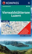 Cover-Bild zum Titel 'KOMPASS Wanderkarte 116 Vierwaldstättersee, Luzern 1:40.000' von ''