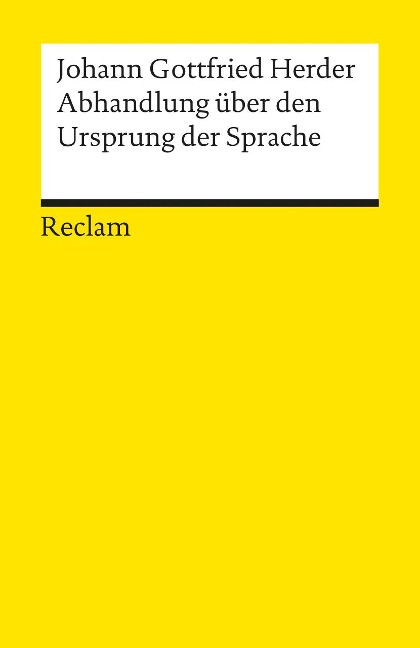 Abhandlung über den Ursprung der Sprache - Johann G Herder