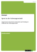 Cover-Bild zum Titel 'Sport in der Schwangerschaft' von 'Anonymous'