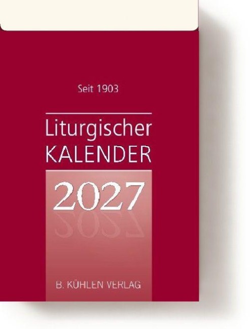 Liturgischer Kalender 2027 Großdruckausgabe - Klaus Hurtz