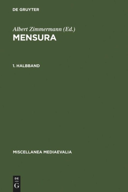 Mensura. 1. Halbbd - 