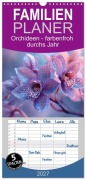 Cover-Bild zum Titel 'Familienplaner 2027 - Orchideen - farbenfroh durchs Jahr mit 5 Spalten (Wandkalender, 21 x 45 cm) CALVENDO' von 'Tina Grohs'