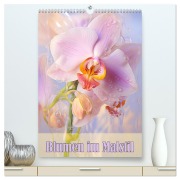 Cover-Bild zum Titel 'Blumen im Malstil (hochwertiger Premium Wandkalender 2026 DIN A2 hoch), Kunstdruck in Hochglanz' von 'Liselotte Brunner-Klaus'