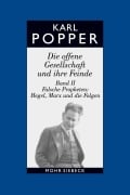 Cover-Bild zum Titel 'Die offene Gesellschaft und ihre Feinde. Band II: Falsche Propheten: Hegel, Marx und die Folgen' von 'Karl R. Popper'