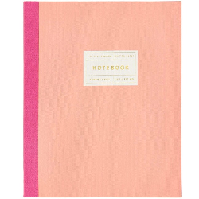 Notizbuch L, Koralle, 80 Seiten, 100 g/m² - 