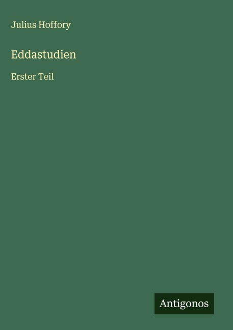 Eddastudien - Julius Hoffory