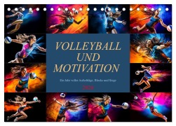 Cover-Bild zum Titel 'Volleyball und Motivation (Tischkalender 2026 DIN A5 quer), CALVENDO Monatskalender' von 'Dirk Meutzner'