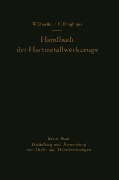 Cover-Bild zum Titel 'Handbuch der Hartmetallwerkzeuge' von 'Walter Dawihl, Erich Dinglinger'