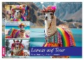 Lamas auf Tour. Perus flauschige Fashion-Ikonen (Wandkalender 2025 DIN A3 quer), CALVENDO Monatskalender - Rose Hurley