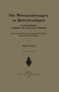 Cover-Bild zum Titel 'Die Wertminderungen an Betriebsanlagen' von 'Emil Schiff'