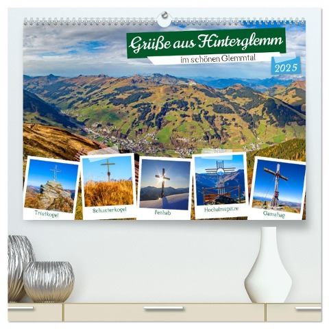 Grüße aus Hinterglemm (hochwertiger Premium Wandkalender 2025 DIN A2 quer), Kunstdruck in Hochglanz - Christa Kramer