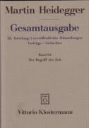 Gesamtausgabe Bd. 64. Der Begriff der Zeit - Martin Heidegger