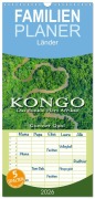Cover-Bild zum Titel 'Familienplaner 2026 - KONGO - das dunkle Herz Afrikas mit 5 Spalten (Wandkalender, 21 x 45 cm) CALVENDO' von 'Guenter Guni'