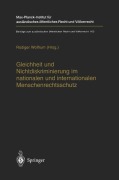 Cover-Bild zum Titel 'Gleichheit und Nichtdiskriminierung im nationalen und internationalen Menschenrechtsschutz' von ''