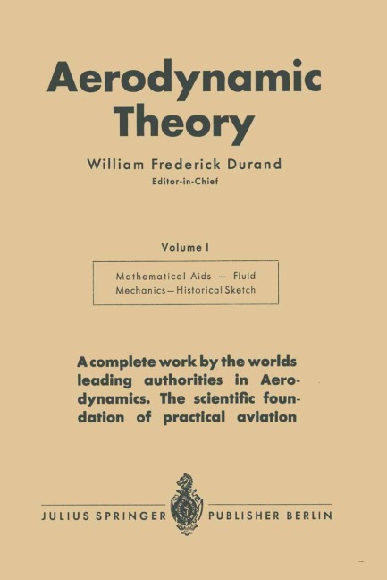 Aerodynamic Theory - William Frederick Durand