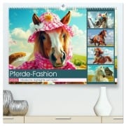 Cover-Bild zum Titel 'Pferde-Fashion. Modische Highlights auf Hufen (hochwertiger Premium Wandkalender 2026 DIN A2 quer), Kunstdruck in Hochglanz' von 'Rose Hurley'