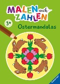 Ravensburger Malen nach Zahlen ab 3 Jahren Ostermandalas - 24 Motive - Malheft für Kinder - Nummerierte Ausmalfelder - 