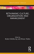 Cover-Bild zum Titel 'Rethinking Culture, Organization and Management' von ''