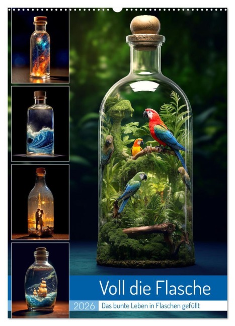 Voll die Flasche (Wandkalender 2026 DIN A2 hoch), CALVENDO Monatskalender - Kerstin Waurick
