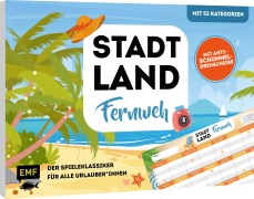 Cover-Bild zum Titel 'Stadt, Land, Fernweh - Der Spieleklassiker für alle Urlauber*innen' von ''