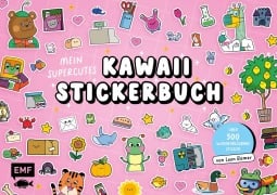 Cover-Bild zum Titel 'Mein supercutes Kawaii-Stickerbuch mit über 500 wiederablösbaren Stickern' von 'Leon Römer'