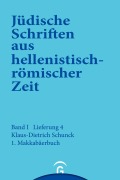 Cover-Bild zum Titel '1. Makkabäerbuch' von 'Klaus-Dietrich Schunck'