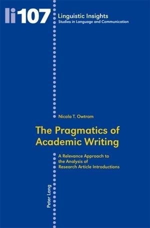 Pragmatics of Academic Writing - Nicola Owtram