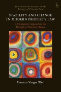 Cover-Bild zum Titel 'Stability and Change in Modern Property Law' von 'Ernesto Vargas Weil'