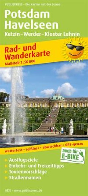 Potsdam - Havelseen, Ketzin - Warder - Kloster Lehnin 1:50 000 - 
