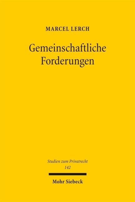 Gemeinschaftliche Forderungen - Marcel Lerch